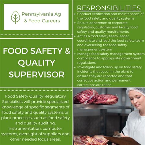 quality assurance supervisor food safety bay area